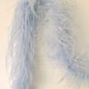 ADAMAI 72inch Natural Ostrich Feather Boa Halloween Cosplay Costume Accessory Holiday Decors (Light Blue) view 2
