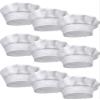 9 Pieces Chef Hats Adjustable Cooking Hat Elastic Kitchen Baker Caps for Adults (White) view 4