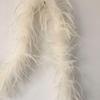 ADAMAI 72inch Natural Ostrich Feather Boa Halloween Cosplay Costume Accessory Holiday Decors (Ivory) view 2