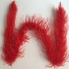 ADAMAI 72inch Natural Ostrich Feather Boa Halloween Cosplay Costume Accessory Holiday Decors (red) view 1