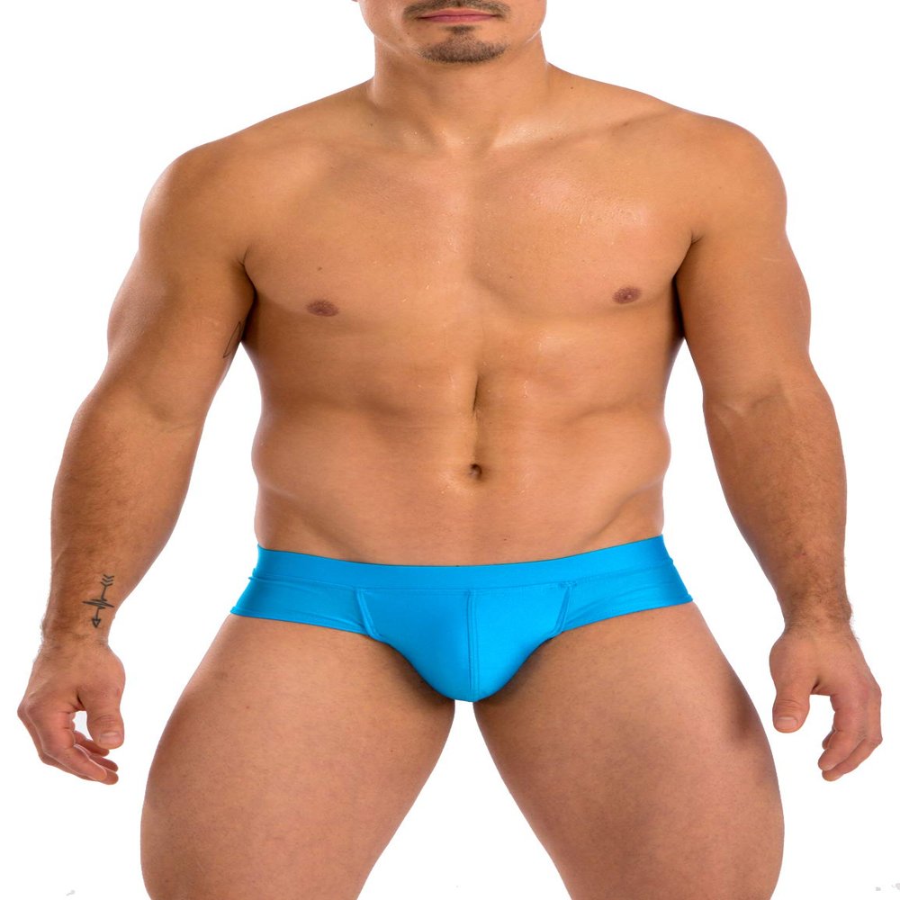 Gary Majdell Sport Men's Cheeky Brief Bikini Swimsuit (Turquoise, X-Large)