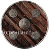 Nautical-Mart Medieval Round Wooden Shield of Vikings - SCA/LARP/Norse/Norway/Antique/Armor view 1