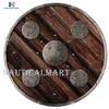 Nautical-Mart Medieval Round Wooden Shield of Vikings - SCA/LARP/Norse/Norway/Antique/Armor view 2