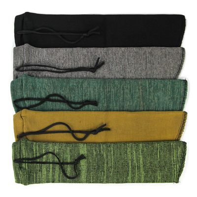 GUGULUZA Extra-Thick Gun Socks for Pistols, Pistol Sock for Handgun, 5 Pack Knit Silicone Treated Handgun Sleeve for Revolver, Drawstring Closure, Anti-Rust (5 Colors)