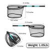 Collapsible Telescopic Pole Fishing Net - Folding Extend Rubber Coated Freshwater Saltwater Landing Net for Trout Bass Steelhead Salmon Kayak (SD-139S(1.1M)) view 2