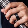ThunderFit Silicone Mens Wedding Rings, 10mm Wide 2.5mm Thick Rubber Wedding Bands-Variety Multipack 1-7 view 3
