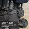 LIVANS Double Handcuff Pouch, Handcuff Holster for Duty Belt, Molle Handcuffs Case for Vest Fit Asp/Hinged/Chain/Folding Rigid Handcuffs, Hand Cuff Holster for Police, Law Enforcement, Security Guard view 2