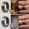 ThunderFit Silicone Mens Wedding Rings, 10mm Wide 2.5mm Thick Rubber Wedding Bands-Variety Multipack 1-7 view 4