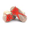 Milaloko 1 Pair (Kids Size) Crampons,Traction Cleats,Spike for Winter Walking Safety,Shoe Grips on IceSnow for Children Girls and Boys (Red) view 2