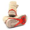 Milaloko 1 Pair (Kids Size) Crampons,Traction Cleats,Spike for Winter Walking Safety,Shoe Grips on IceSnow for Children Girls and Boys (Red) view 4