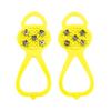 Milaloko 1 Pair (Kids Size) Crampons,Traction Cleats,Spike for Winter Walking Safety,Shoe Grips on IceSnow for Children Girls and Boys (Yellow) view 4