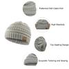 Durio Unisex Baby Beanie - Soft & Warm Knit Toddler Winter Hat, Stretchy Cap Fit for Infant to Toddler Girl Boy (6-36 Months), 5 Black & Light Grey & Navy & White view 2