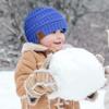 Durio Unisex Baby Beanie - Soft & Warm Knit Toddler Winter Hat, Stretchy Cap Fit for Infant to Toddler Girl Boy (6-36 Months), 5 Black & Light Grey & Navy & White view 3