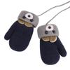 Greenery-GRE Cartoon Infant Toddler Mittens with String Winter Warm Knit Gloves with Fleece Lined for Baby Girls Boys 0-3 Y view 4