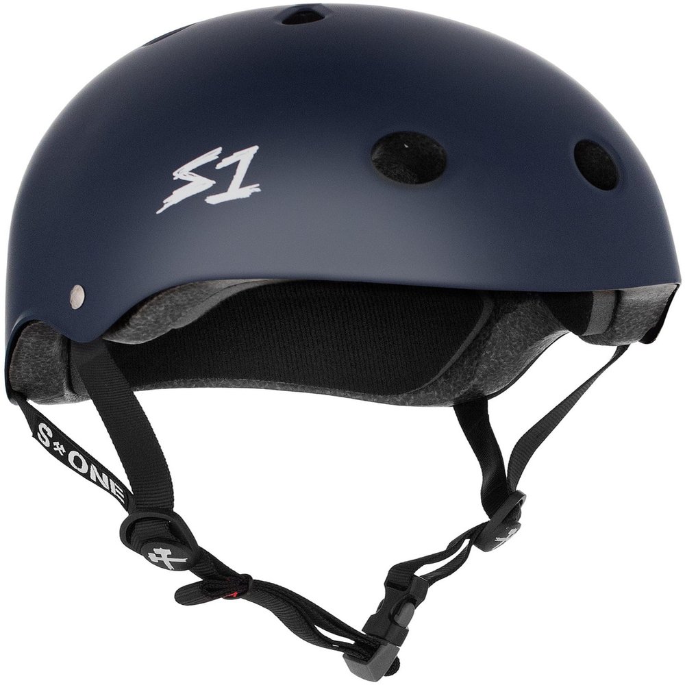 S1 Mega Lifer Helmet for Skateboarding, BMX, and Roller Skating - Extra-Large Fit for Bigger Heads - EPS Fusion Foam, CPSC & ASTM Certified - Navy Matte Large (24")