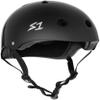 S1 Mega Lifer Helmet for Skateboarding, BMX, and Roller Skating - Extra-Large Fit for Bigger Heads - EPS Fusion Foam, CPSC & ASTM Certified - Black Gloss Large (24") view 1