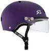 S1 Lifer Visor Helmet Gen 2 for Skateboarding, BMX, and Roller Skating - EPS Fusion Foam, CPSC & ASTM Certified - Purple Matte w/Clear Visor X-Large (22.5") view 2