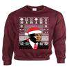 ALLNTRENDS Adult Sweatshirt umpman Jordan Christmas Ugly Sweater (M, Maroon) view 1