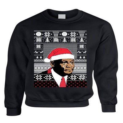 ALLNTRENDS Adult Sweatshirt umpman Jordan Christmas Ugly Sweater (M, Black)