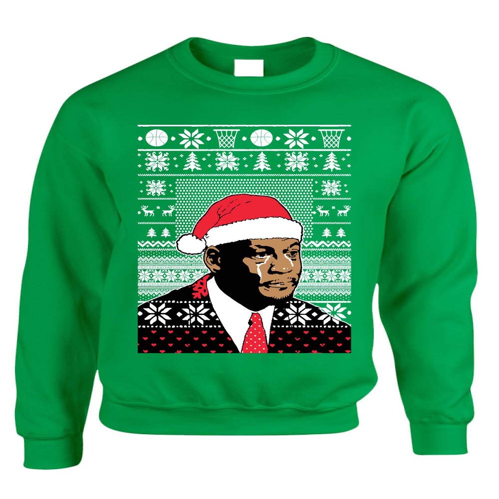 ALLNTRENDS Adult Sweatshirt umpman Jordan Christmas Ugly Sweater (S, Irish Green)