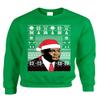 ALLNTRENDS Adult Sweatshirt umpman Jordan Christmas Ugly Sweater (S, Irish Green)