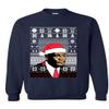 ALLNTRENDS Adult Sweatshirt umpman Jordan Christmas Ugly Sweater (L, Navy Blue) view 1