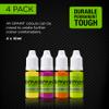 G-Paint Golf Club Paint - Touch Up, Fill in, Customize or Renovate Your Clubs - 4 Pack of 10ml Bottles. Yellow, Pink, Orange & Green view 3