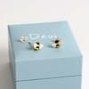 Dew Sterling Silver Dinky Bee and Combe Stud Earrings 3558ME028 view 4