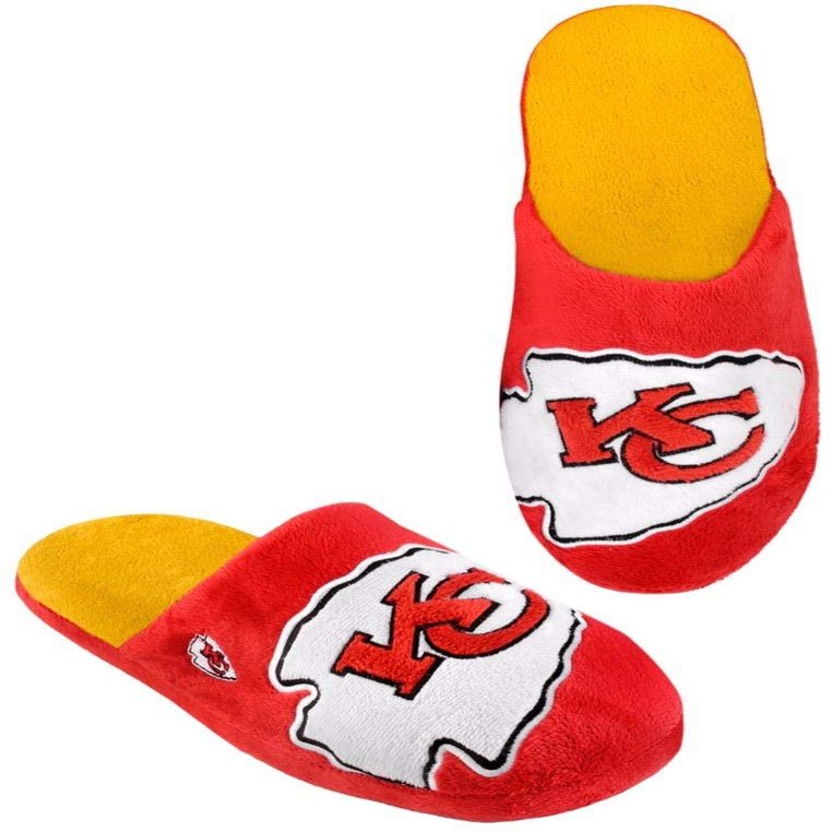FOCO NFL Kansas City Chiefs Men's Slip On Slippers Size XL 13-14