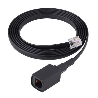 Yencoly 1.5m 6-Pin Radio Accessory Extension Cable for Yaesu Radio Walkie Talkie Mic, Premium Quality, Removable Separation, Outdoor Indoor Use