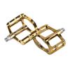 Xpedo Spry Flat Bicycling Pedals | Aluminum Body, 11mm Low-Profile, 106x100mm Platform, 28 Replaceable Steel Pins | MTB Trail/Enduro | Gold Slick view 3