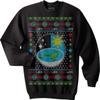 Qraphic Tee Flat Earth sweatshirt, NASA, Earth is flat sweatshirt, Ugly Christmas Sweater (XL) Black view 1