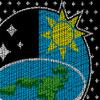 Qraphic Tee Flat Earth sweatshirt, NASA, Earth is flat sweatshirt, Ugly Christmas Sweater (XL) Black view 2