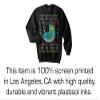 Qraphic Tee Flat Earth sweatshirt, NASA, Earth is flat sweatshirt, Ugly Christmas Sweater (XL) Black view 4