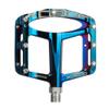 Xpedo Spry Flat Bicycling Pedals | Aluminum Body, 11mm Low-Profile, 106x100mm Platform, 28 Replaceable Steel Pins | MTB Trail/Enduro | Blue Ray view 1