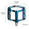 Xpedo Spry Flat Bicycling Pedals | Aluminum Body, 11mm Low-Profile, 106x100mm Platform, 28 Replaceable Steel Pins | MTB Trail/Enduro | Blue Ray view 4