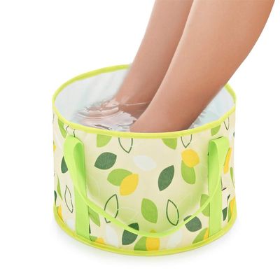 DIFFLIFE Collapsible Bucket Camping Water Storage Container 2019 New Portable Folding Bucket Wash Basin for Traveling Hiking Fishing Boating GardeningGreen