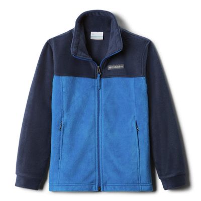 Columbia Youth Boys Steens Mt II Fleece, Bright Indigo/Collegiate Navy, X-Small
