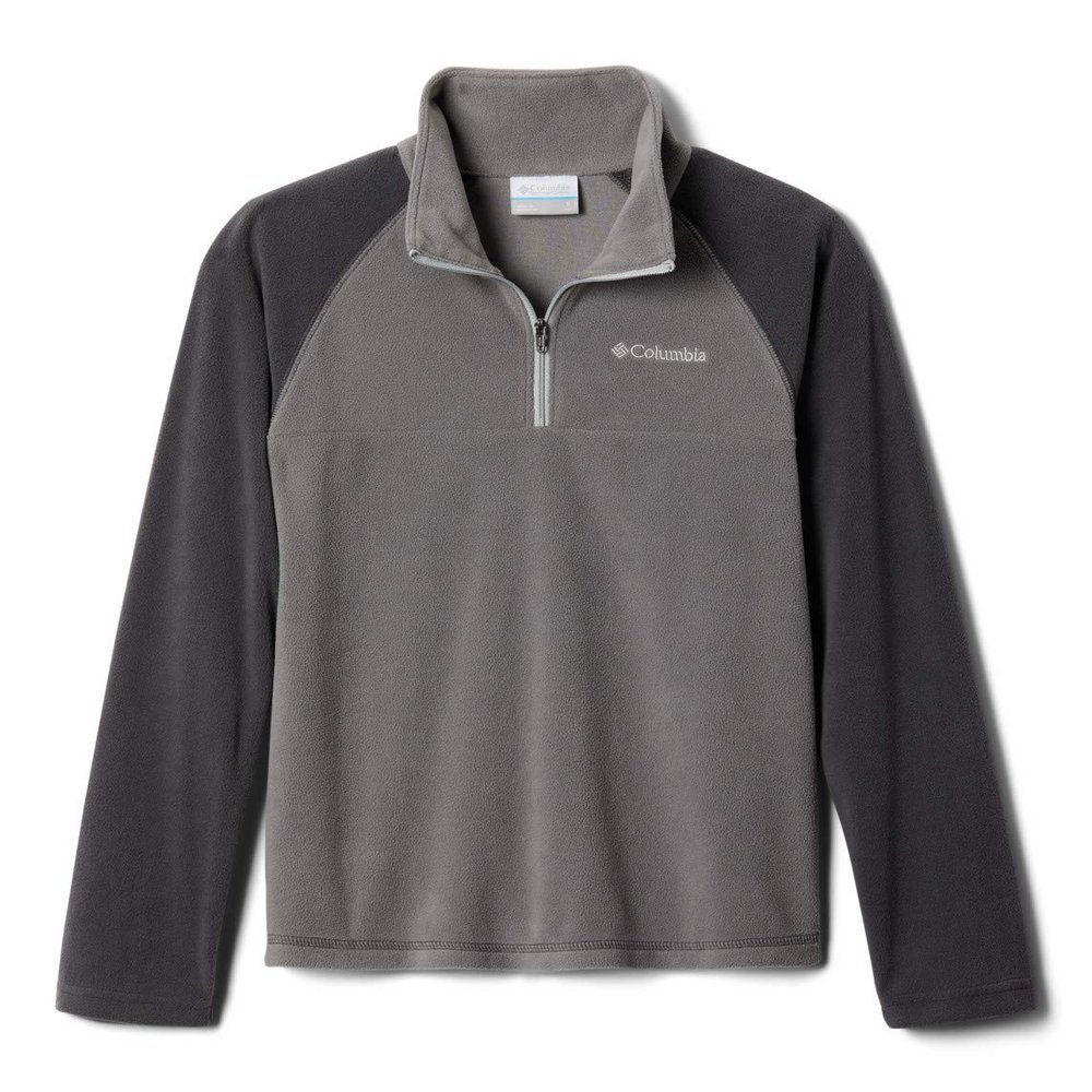 Columbia Youth Boys Glacial Half Zip, City Grey/Shark, Small