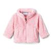 Columbia Youth Girls Fire Side Sherpa Full Zip, Pink Orchid, Large view 1
