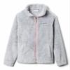 Columbia Youth Girls Fire Side Sherpa Full Zip, Columbia Grey, Large view 1