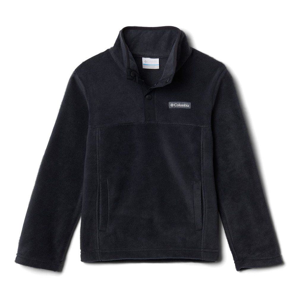 Columbia Youth Boys Steens Mtn 1/4 Snap Fleece Pull-over, Black, XX-Small