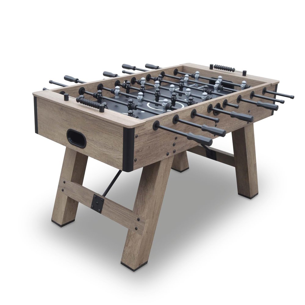 Hathaway Braxton 55-in Competition Foosball Table, Arcade Table Soccer, Perfect for Family Game or Recreation Rooms, Includes (2) 36-mm ABS Foosballs and Built in Ball Returns