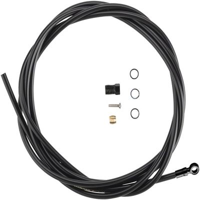 Shimano SM-BH90-SBM High Pressure Disc Brake Hose Kit with Black Banjo Fitting - 2000mm, Without Banjo Bolt, Black