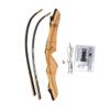 20-40lbs Archery Adult Takedown Recurve Bow Wooden Riser Hunting Bow 62" 66" 68" 70" Target Practice Bow Traditional Longbow Right Hand for Shooting Practice (68inch, 26lbs) view 3