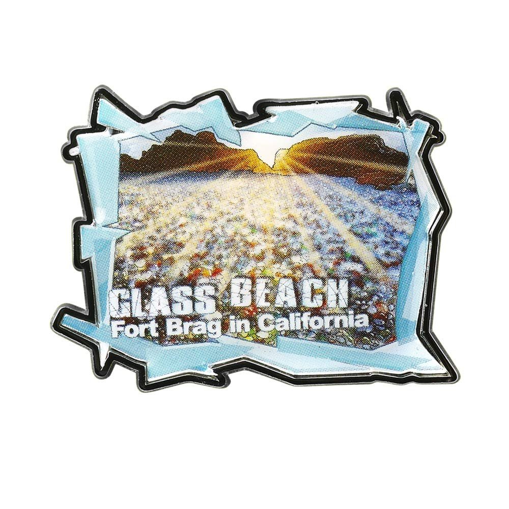 Collectible Novelty Pin for Backpack, Scarf - Made From Jeweler Class Metal - Spartan and the Green Egg Explorer Pin Series: Glass Beach - Fort Bragg, California (234)