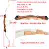 10-22lbs Archery Junior Recurve Bow 48" 54" Takedown Recurve Bow Youth Practice Training Bow Wooden Riser Targeting Bow (48inch, 18lbs) view 2