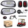 10L0L Golf Cart Headlight Kit for EZGO RXV 08-15 G&E Carts with Headlights Taillights Turn Signals Switch Horn Brake Lights Harness,12V Golf Cart Street Legal Light Kit (NOT FIT RXV II) view 1
