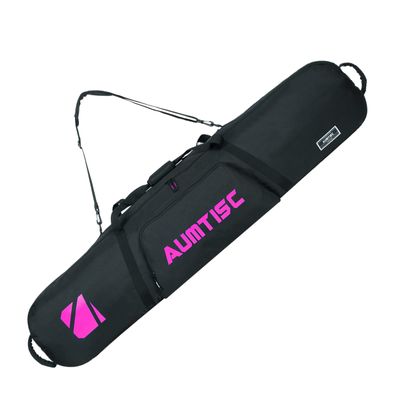 AUMTISC Snowboard Bag Padded for Air Travel Flying Snow Board Bags Case with Storage Compartments Snowboarding Gear and Equipment Bag 155cm Rose
