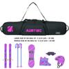 AUMTISC Snowboard Bag Padded for Air Travel Flying Snow Board Bags Case with Storage Compartments Snowboarding Gear and Equipment Bag 155cm Rose view 2
